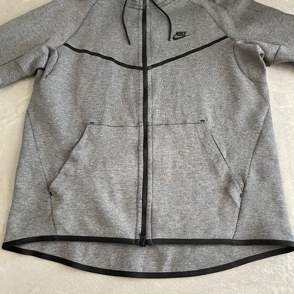 Nike Tech Fleece Windrunner Mens Full Zip Hoodie Sz XL Heather Gray 805144-091 - Picture 4 of 12